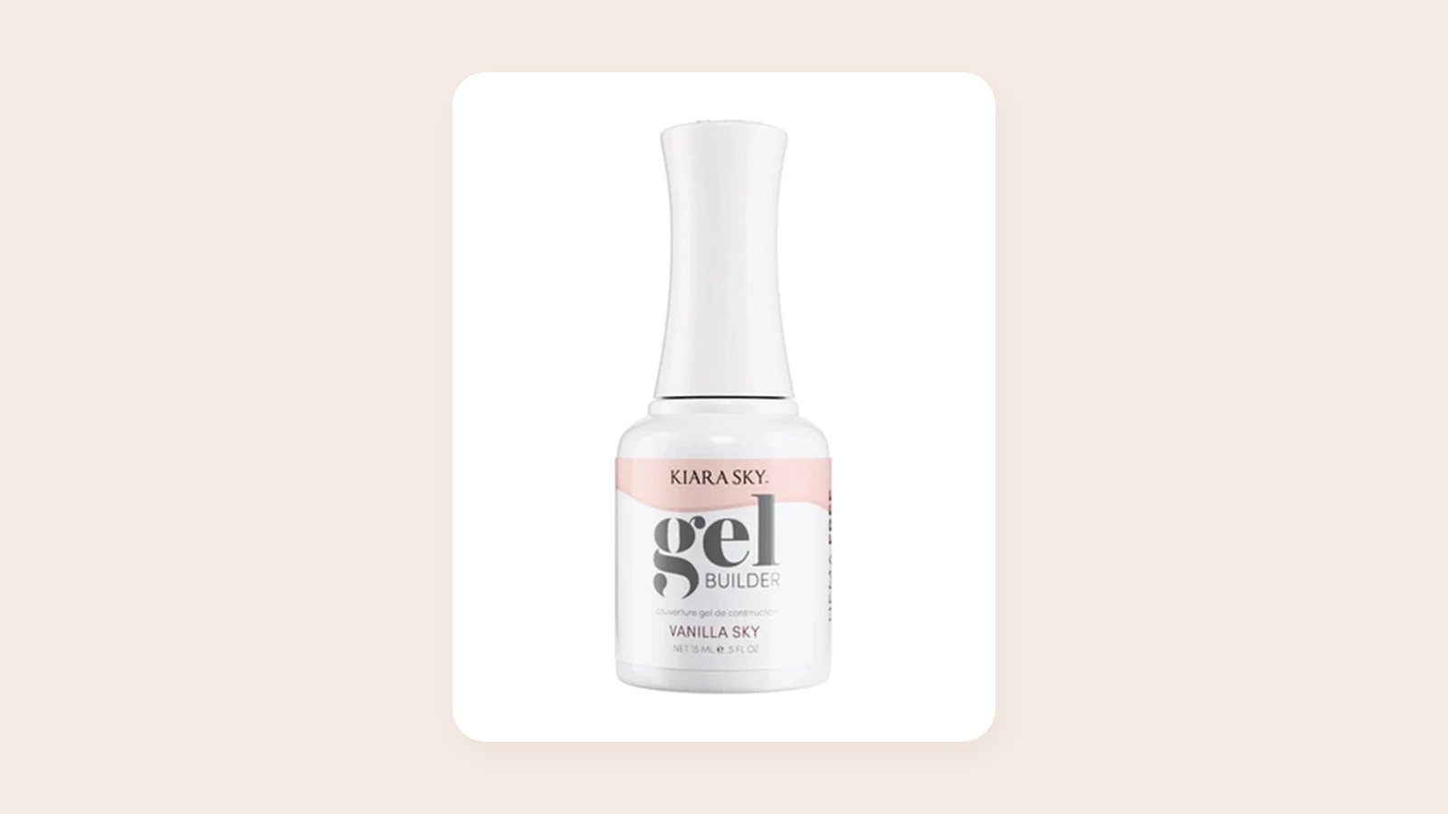 Gel builder Kiara Sky HEMA-free màu Vanilla Sky, chai 15 ml, tại OBB