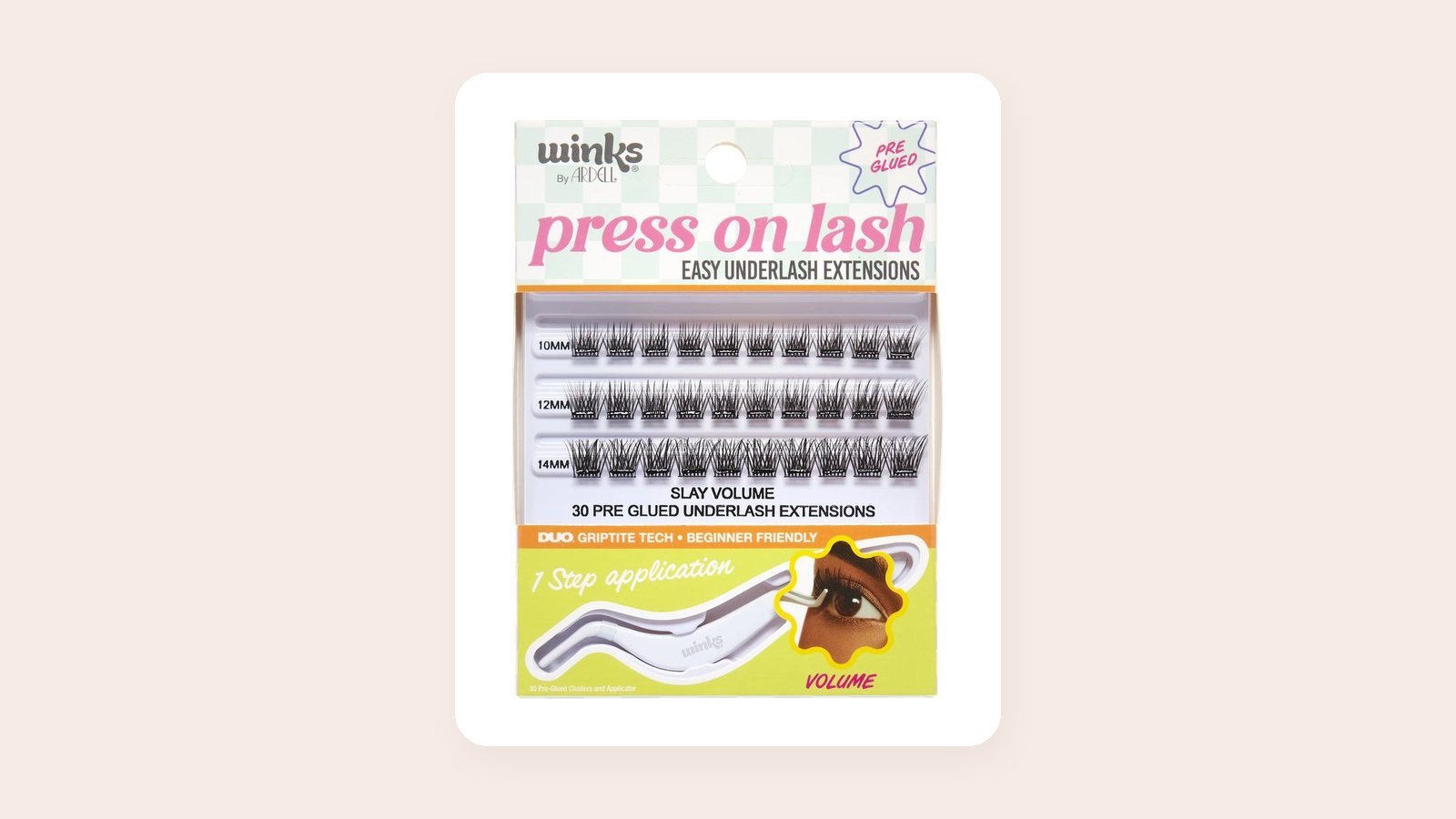 Ardell Winks Press On Lash Slay Volume pre-glued underlash clusters